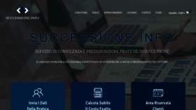 What Successione.info website looked like in 2020 (4 years ago)