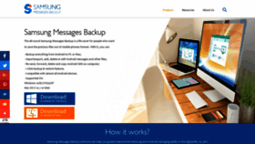 What Samsung-messages-backup.com website looked like in 2020 (4 years ago)