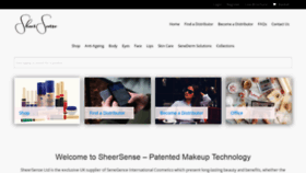 What Sheersense.com website looked like in 2020 (4 years ago)