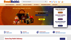 What Sendrakhi.com website looked like in 2020 (4 years ago)