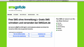 What Smsgott.de website looked like in 2020 (4 years ago)