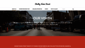 What Shelbymainstreet.com website looked like in 2020 (4 years ago)