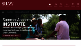 What Shawuniversity.edu website looked like in 2020 (4 years ago)