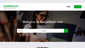 What Socialwork.com website looked like in 2020 (4 years ago)