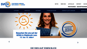 What Stadtwerke-homburg.de website looked like in 2020 (5 years ago)