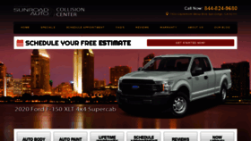 What Sunroadcollisioncenter.com website looked like in 2020 (4 years ago)
