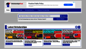 What Scholarshipsfeed.com website looked like in 2020 (4 years ago)