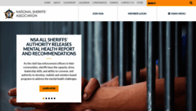 What Sheriffs.org website looked like in 2020 (4 years ago)
