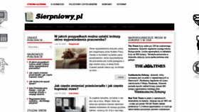 What Sierpniowy.pl website looked like in 2020 (4 years ago)