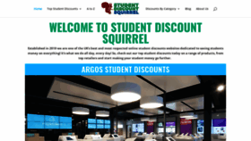 What Studentdiscountsquirrel.co.uk website looked like in 2020 (4 years ago)