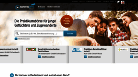 What Sprungbrett-intowork.de website looked like in 2020 (4 years ago)