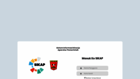 What Sikap.agamkab.go.id website looked like in 2020 (4 years ago)