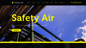 What Safetyair.com.au website looked like in 2020 (4 years ago)