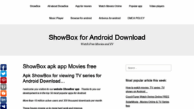 What Showboxdownloadmovies.com website looked like in 2020 (4 years ago)