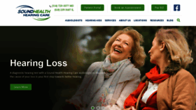 What Soundhealthhearingcare.com website looked like in 2020 (4 years ago)