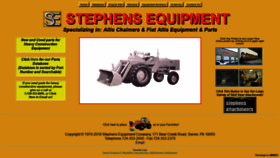What Stephensequipment.com website looked like in 2020 (4 years ago)