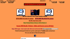 What Socceraust.co.uk website looked like in 2020 (4 years ago)