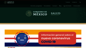 What Salud.gob.mx website looked like in 2020 (4 years ago)