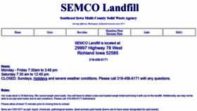 What Semcolandfill.com website looked like in 2020 (4 years ago)