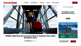 What Shermanstravel.com website looked like in 2020 (5 years ago)