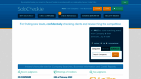 What Solocheck.ie website looked like in 2020 (5 years ago)