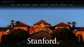What Stanford.edu website looked like in 2020 (4 years ago)