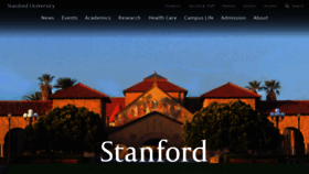 What Stanford.edu website looked like in 2020 (6 years ago)