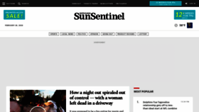 What Sun-sentinel.com website looked like in 2020 (4 years ago)
