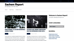 What Sachemreport.com website looked like in 2020 (4 years ago)
