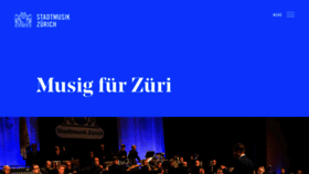 What Stadtmusik.ch website looked like in 2020 (4 years ago)