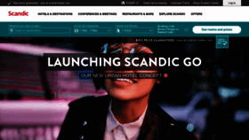 What Scandic-hotels.com website looked like in 2020 (4 years ago)