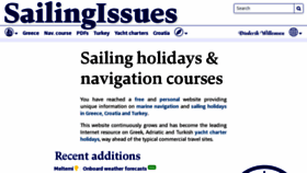 What Sailingissues.com website looked like in 2020 (4 years ago)