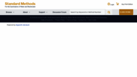 What Standardmethods.org website looked like in 2020 (4 years ago)