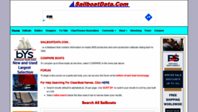 What Sailboatdata.com website looked like in 2020 (4 years ago)