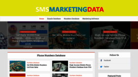 What Smsmarketingdata.com website looked like in 2020 (4 years ago)
