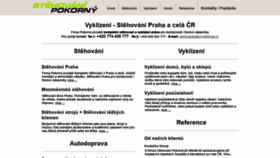 What Stehovanipokorny.cz website looked like in 2020 (4 years ago)