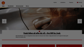 What Shell.dk website looked like in 2020 (4 years ago)