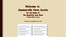 What Summerville-novascotia.com website looked like in 2020 (5 years ago)