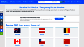 What Sms24.me website looked like in 2020 (4 years ago)
