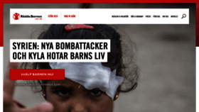 What Savethechildren.se website looked like in 2020 (4 years ago)