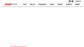 What Spiegel-institut.de website looked like in 2020 (4 years ago)