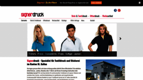 What Signerdruck.ch website looked like in 2020 (4 years ago)