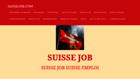 What Suissejob.com website looked like in 2020 (4 years ago)