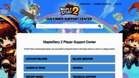 What Support-maplestory2.nexon.net website looked like in 2020 (4 years ago)