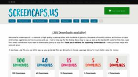 What Screencaps.us website looked like in 2020 (5 years ago)