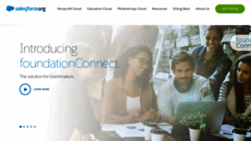 What Salesforcefoundation.org website looked like in 2020 (4 years ago)
