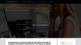 What Schnurlostelefon-test.org website looked like in 2020 (4 years ago)