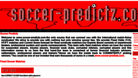 What Soccer-predictz.com website looked like in 2020 (4 years ago)