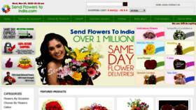 What Sendflowerstoindia.com website looked like in 2020 (4 years ago)
