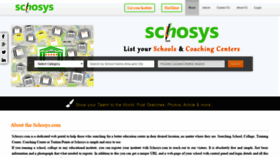 What Schosys.com website looked like in 2020 (4 years ago)